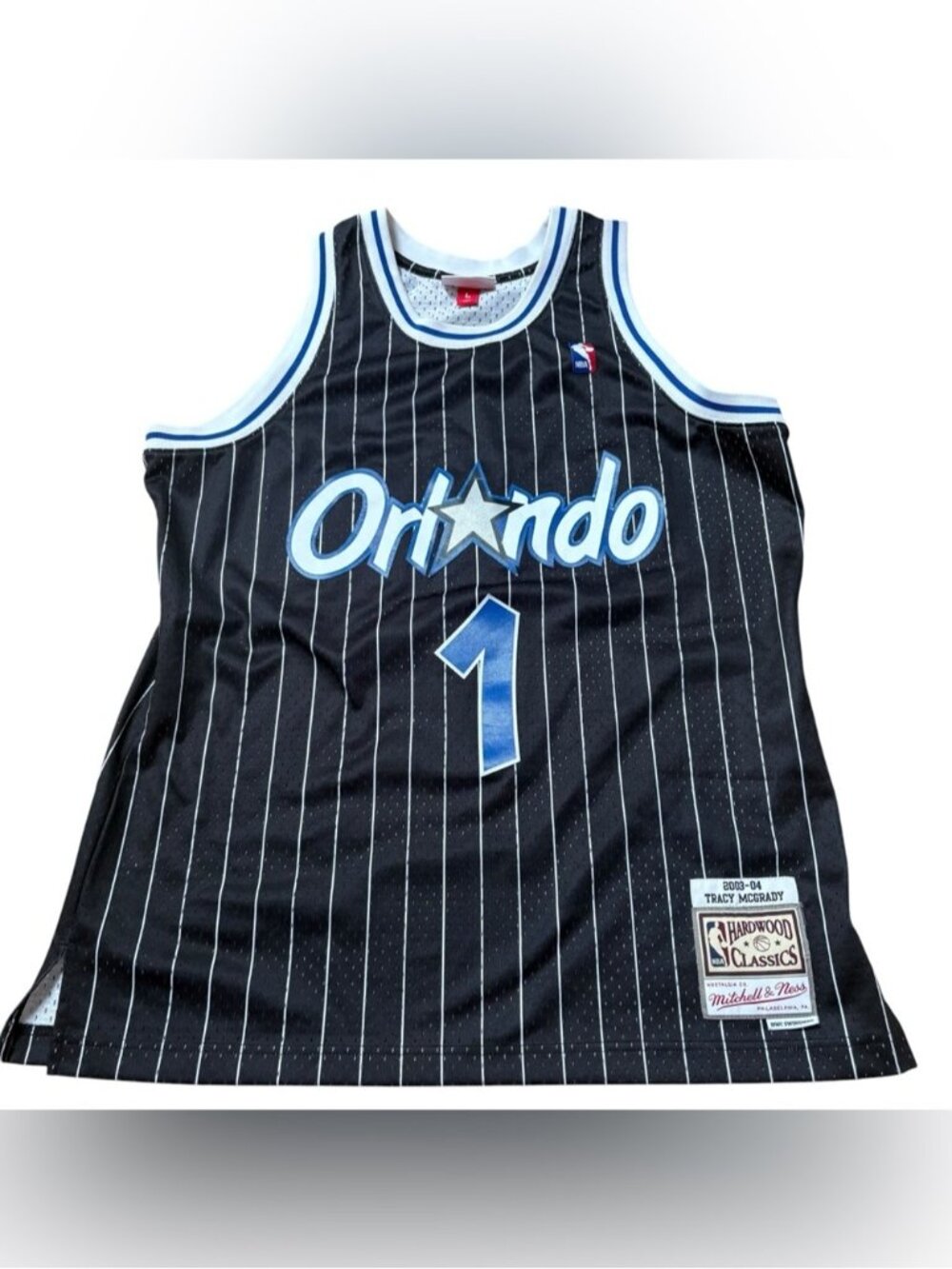 NBA Mitchell & Ness Tracy McGrady Black Orlando Magic Basketball Jersey Size L